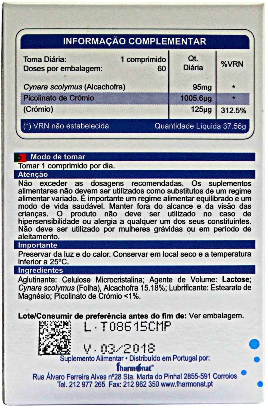 Fharmonat Chrome MaxiPlus 60 Comprimidos