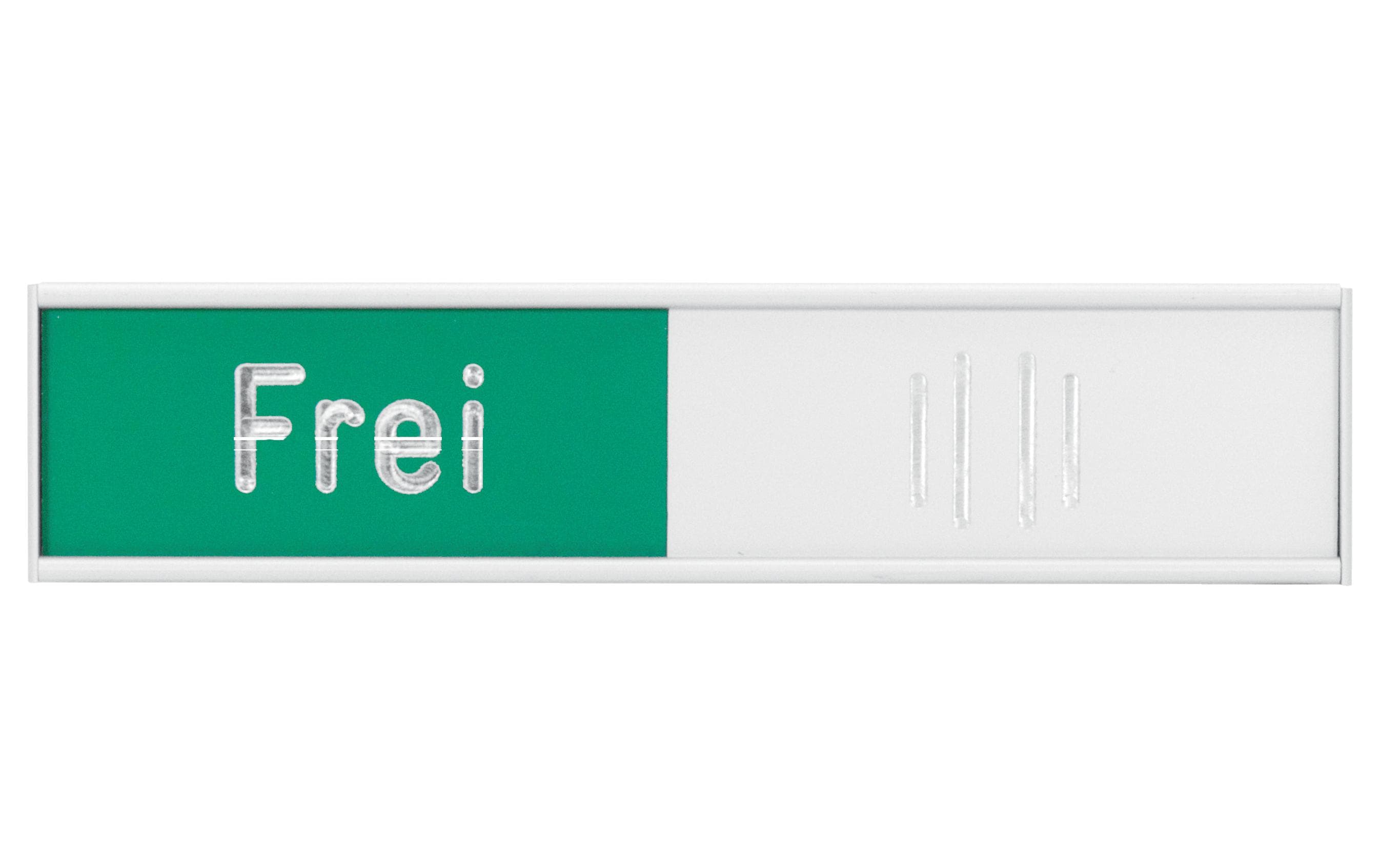 Türschild Frei - Besetzt 10.2 cm x 2.7 cmHinweisschild