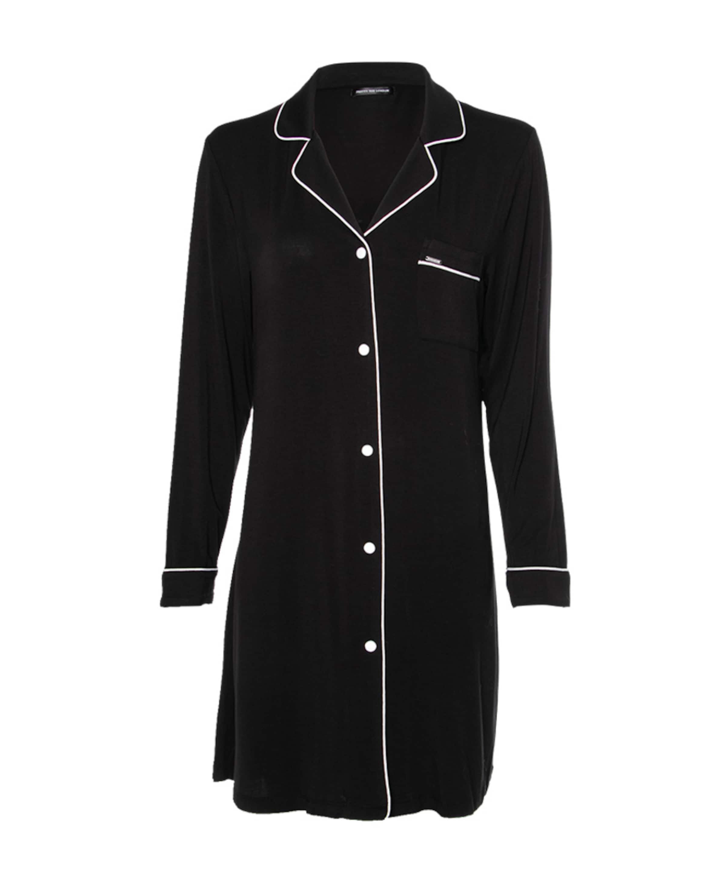 Pretty you London Dames nachthemd zwart