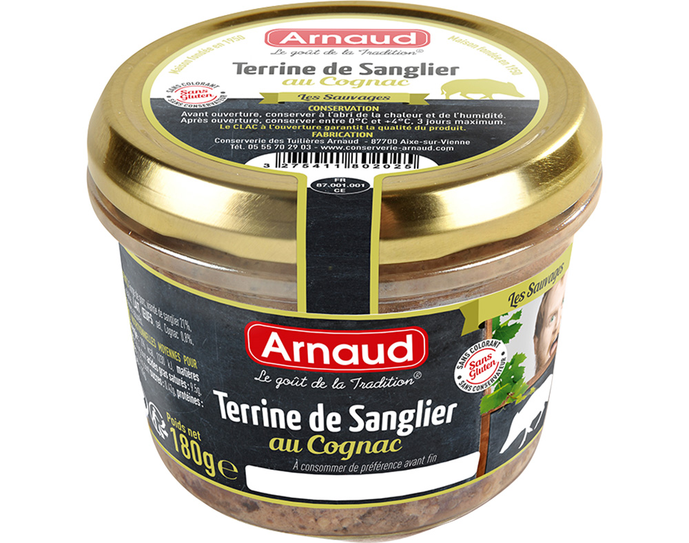PATÊ DE JAVALI ARNAUD 180G