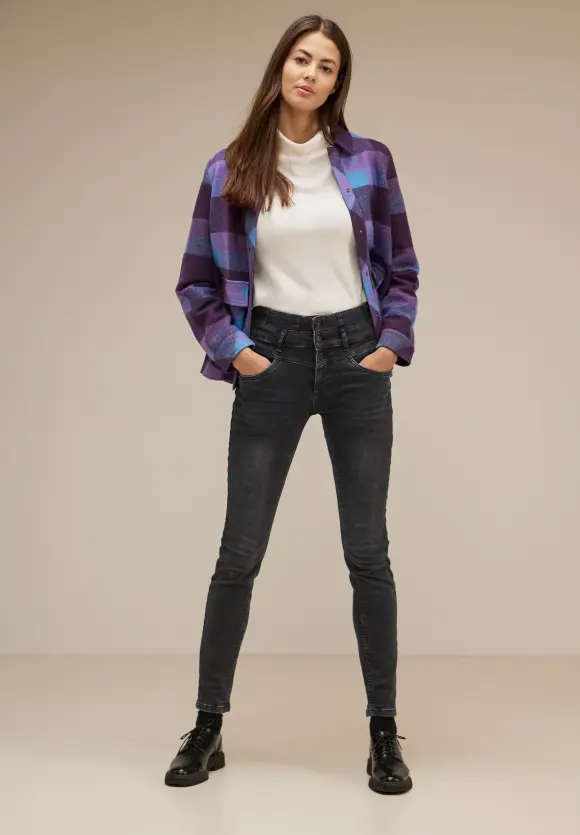 Slim Fit Jeans - soft black wash