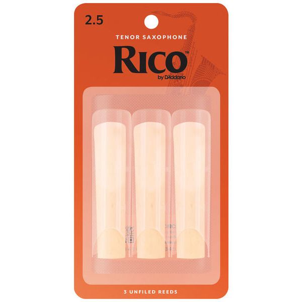 DAddario Woodwinds Rico Tenor Sax 2.5 - 3-Pack