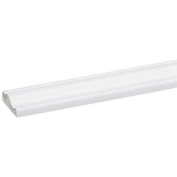 Decorlijst grenen 9x29 mm wit gegrond lengte 270 cm
