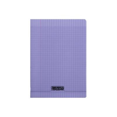 Calligraphe 8000 - Cahier polypro A4 (21x29,7 cm) - 96 pages - petits carreaux (5x5 mm) - violet