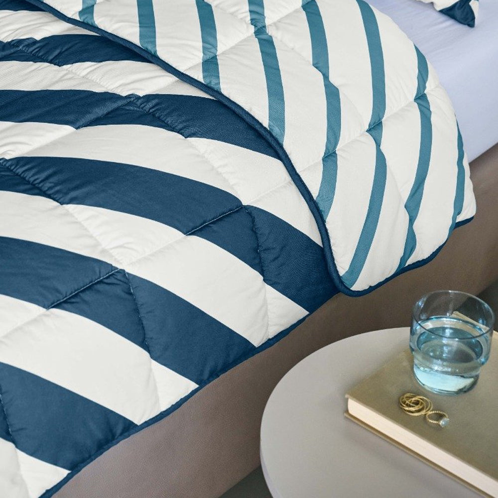Ambiante Wasbaar Dekbed 200 x 240 cm - Mares Blue