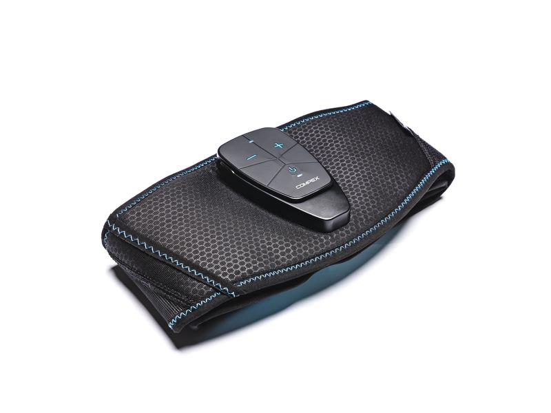 Compex Elektrostimulationsgerät Corebelt 5.0 Set S/M App-Gesteuerter Gürtel für Bauch und unteren Rücken
