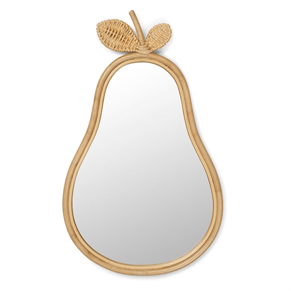 Pear Spejl Natural - Ferm Living → Luksusbaby.dk