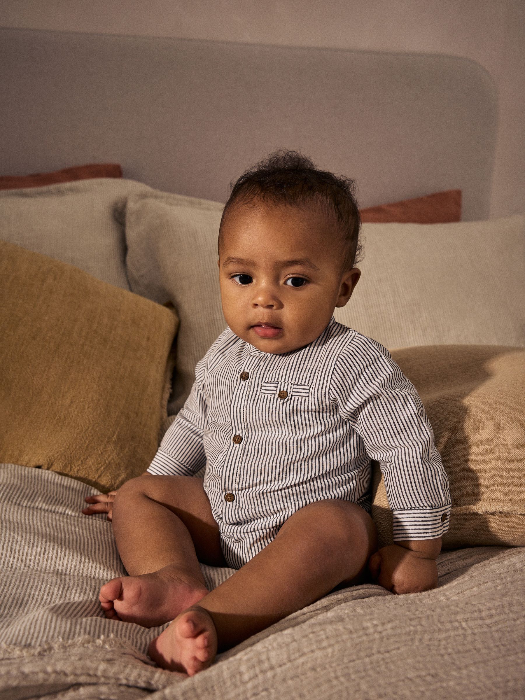 Mono Streep - 100% katoenen babyromper