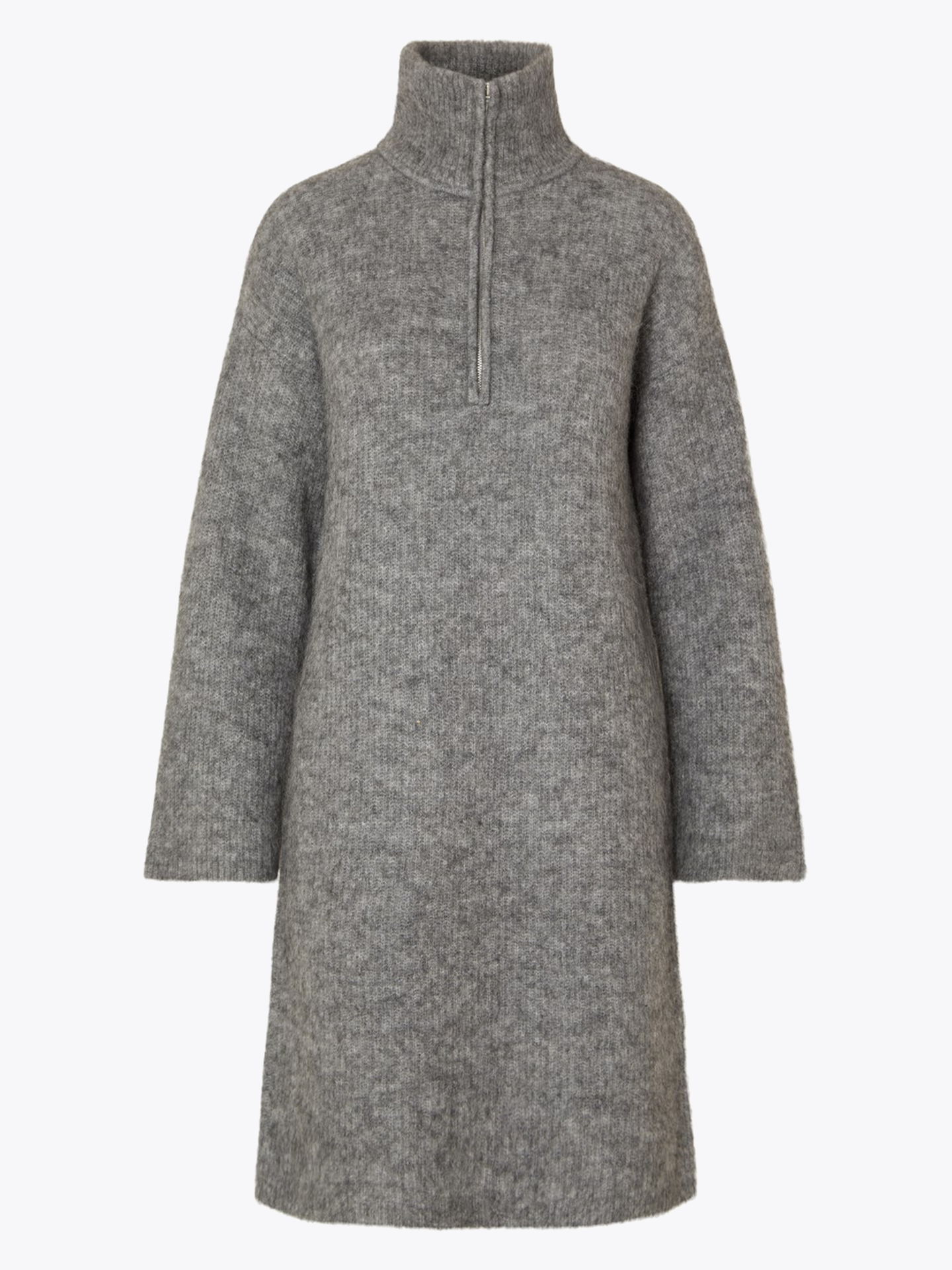 Sia Ras Long Zipper Knit Dress