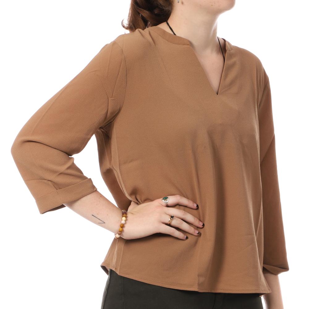 JDY Blouse Marron Femme JDY Piper