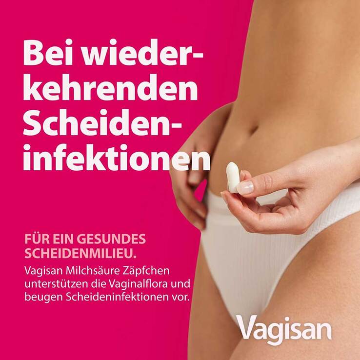 Vagisan Milchsäure Vaginalzäpfchen, 14 St