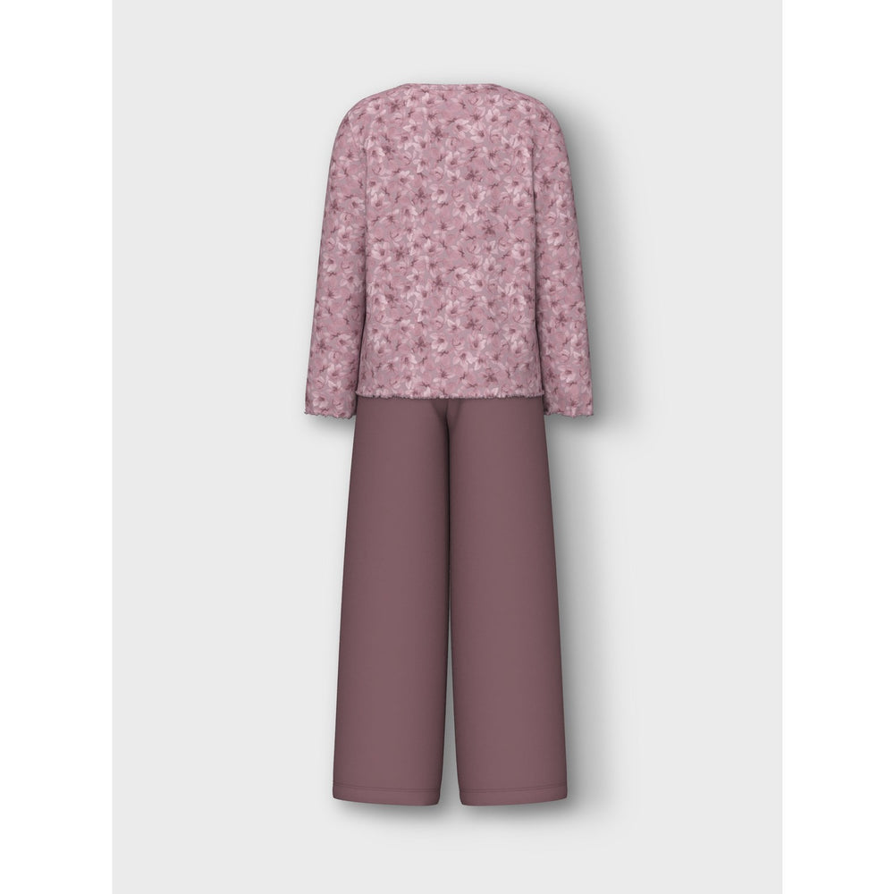 Køb Name It Mauve Shadows Pyjamas Mauve Flower Loose Rib Noos