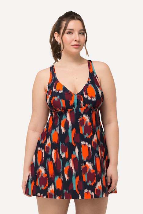 Badekleid, Punkte, Softcups, Träger verstellbar
