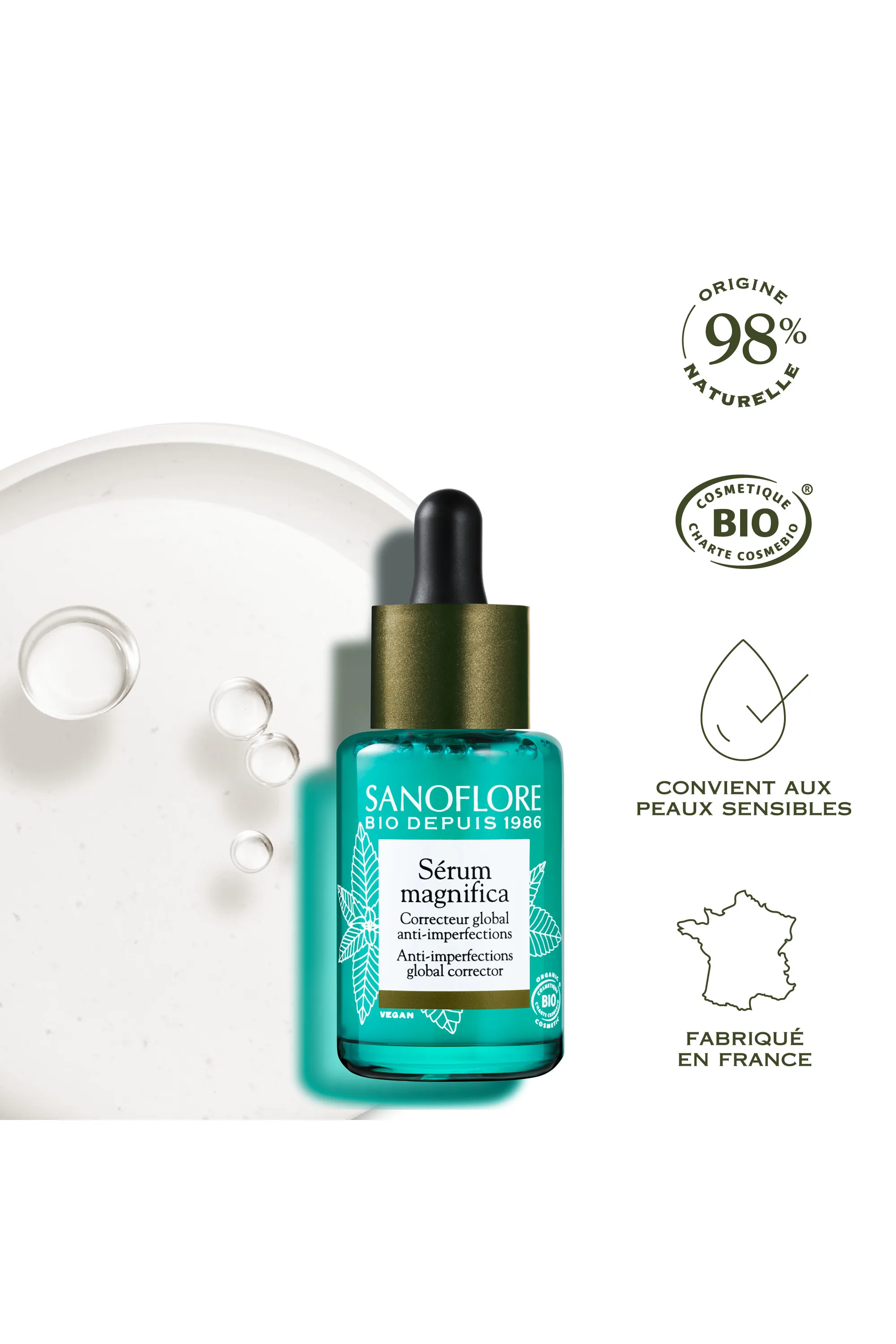 Sanoflore Sérum anti-imperfections bio Magnifica-30 ml