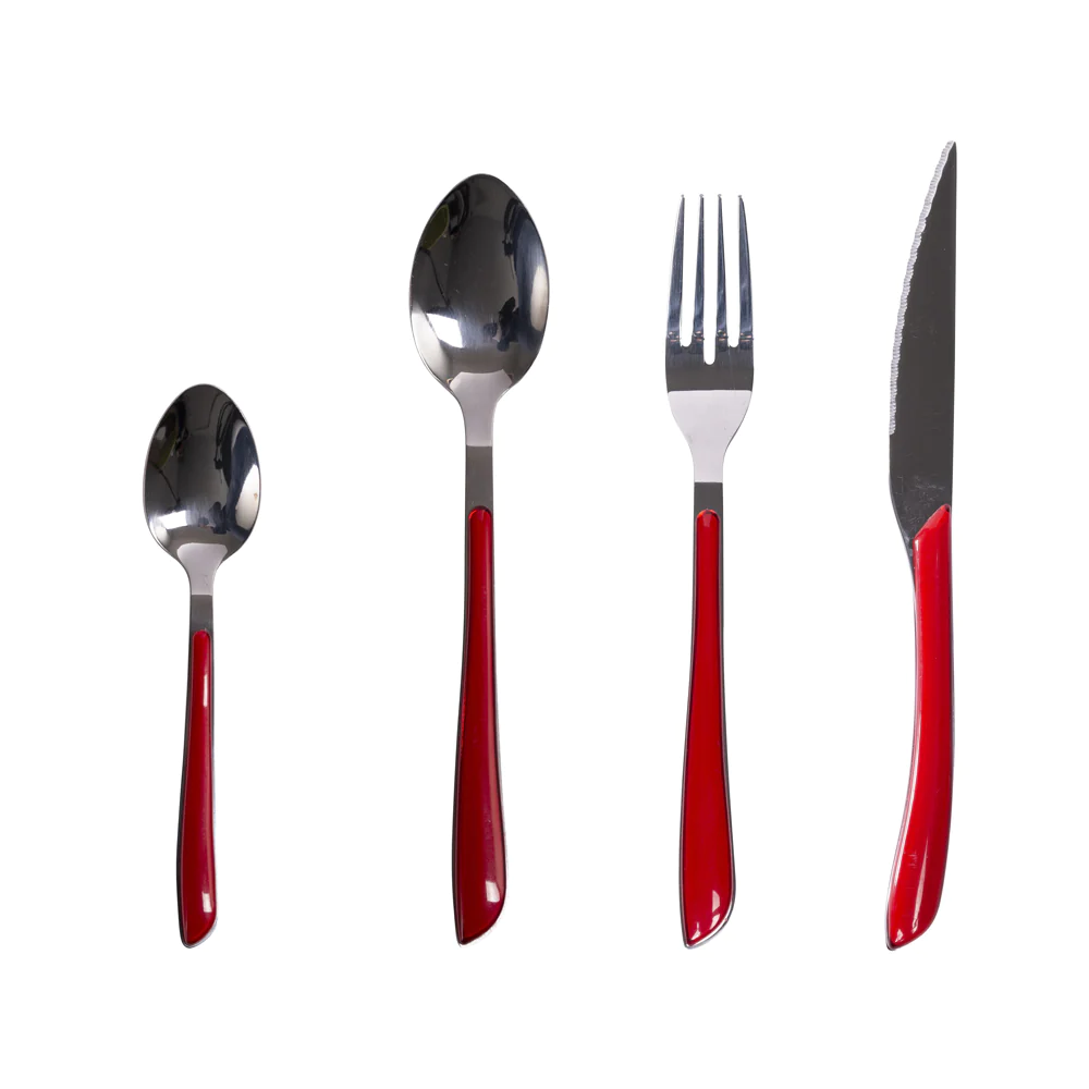 Ménagère 24 pièces rouge Trend'up