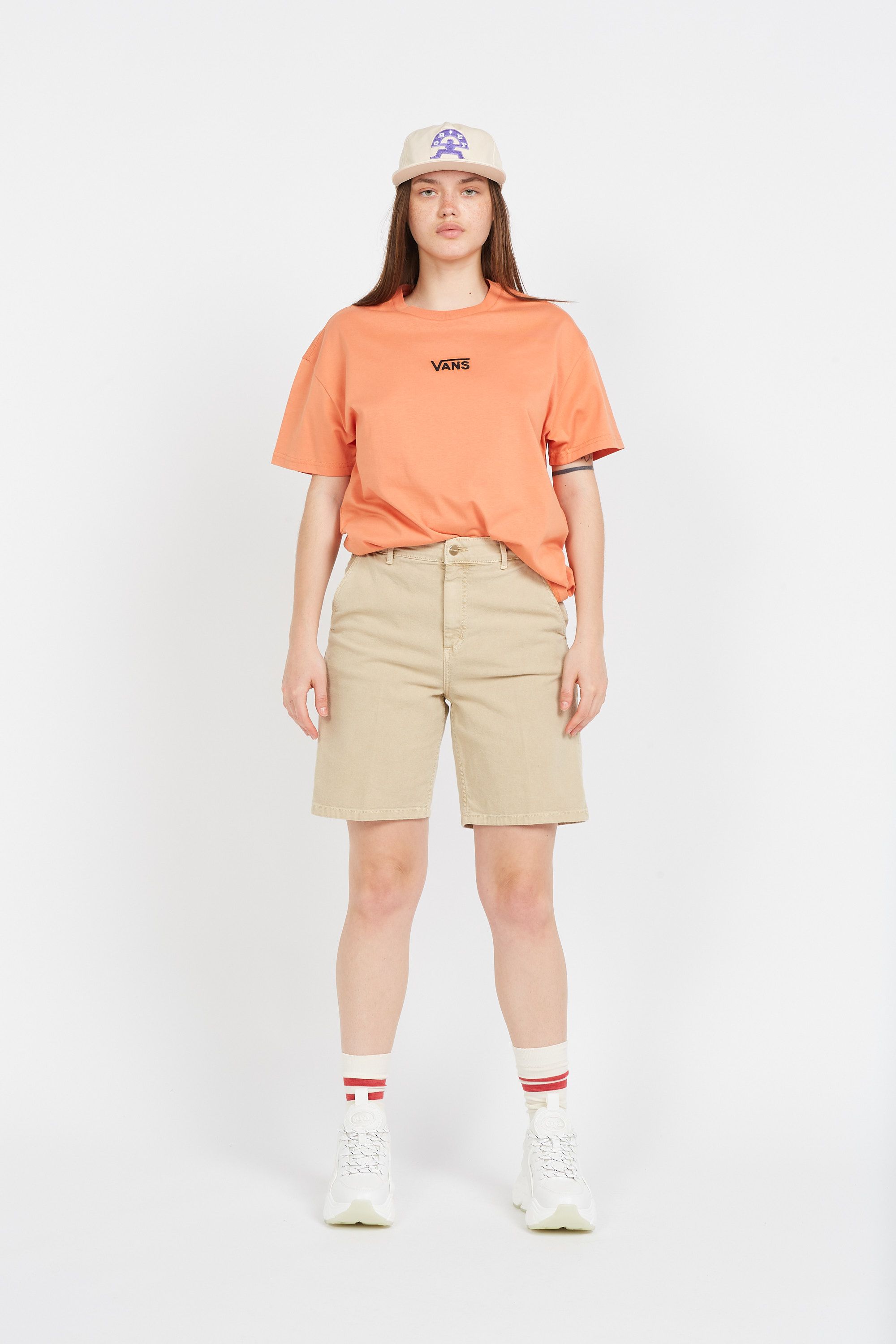 VANS T-shirt FLYING V OVERSIZED Rose