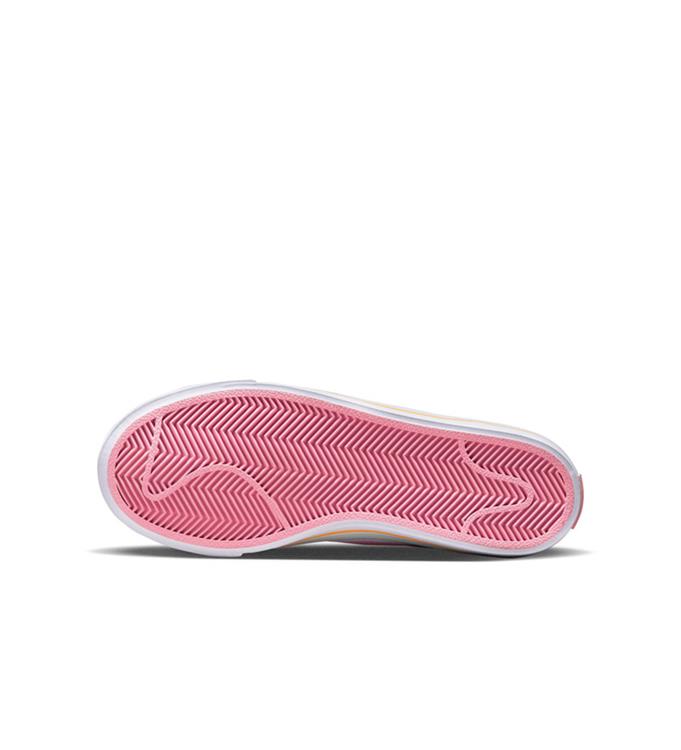 NIKE COURT LEGACY BIG KIDS SHOES WHITE-CORAL-CHALK-LASER-ORANGE