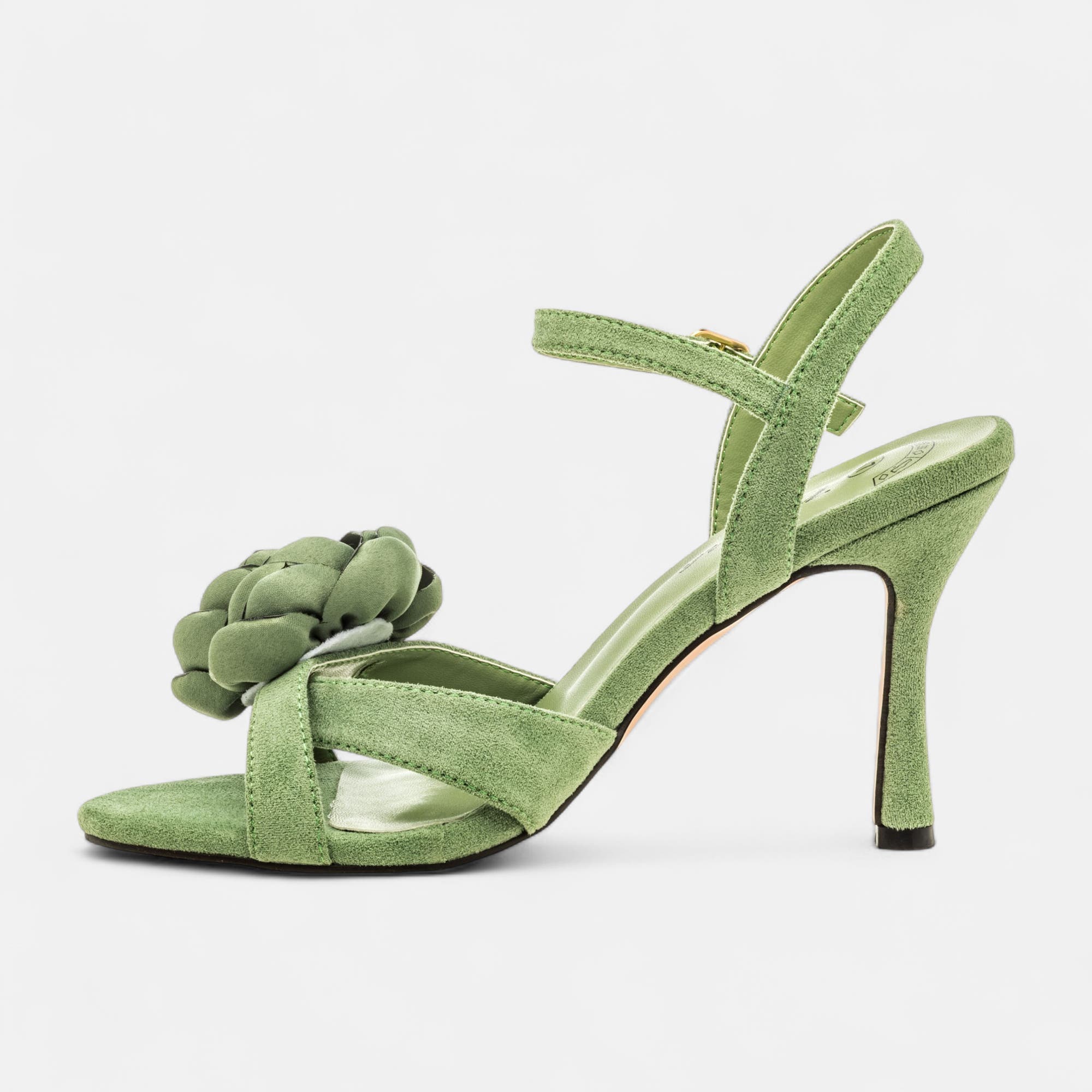 Nu-pieds à talon Femme vert