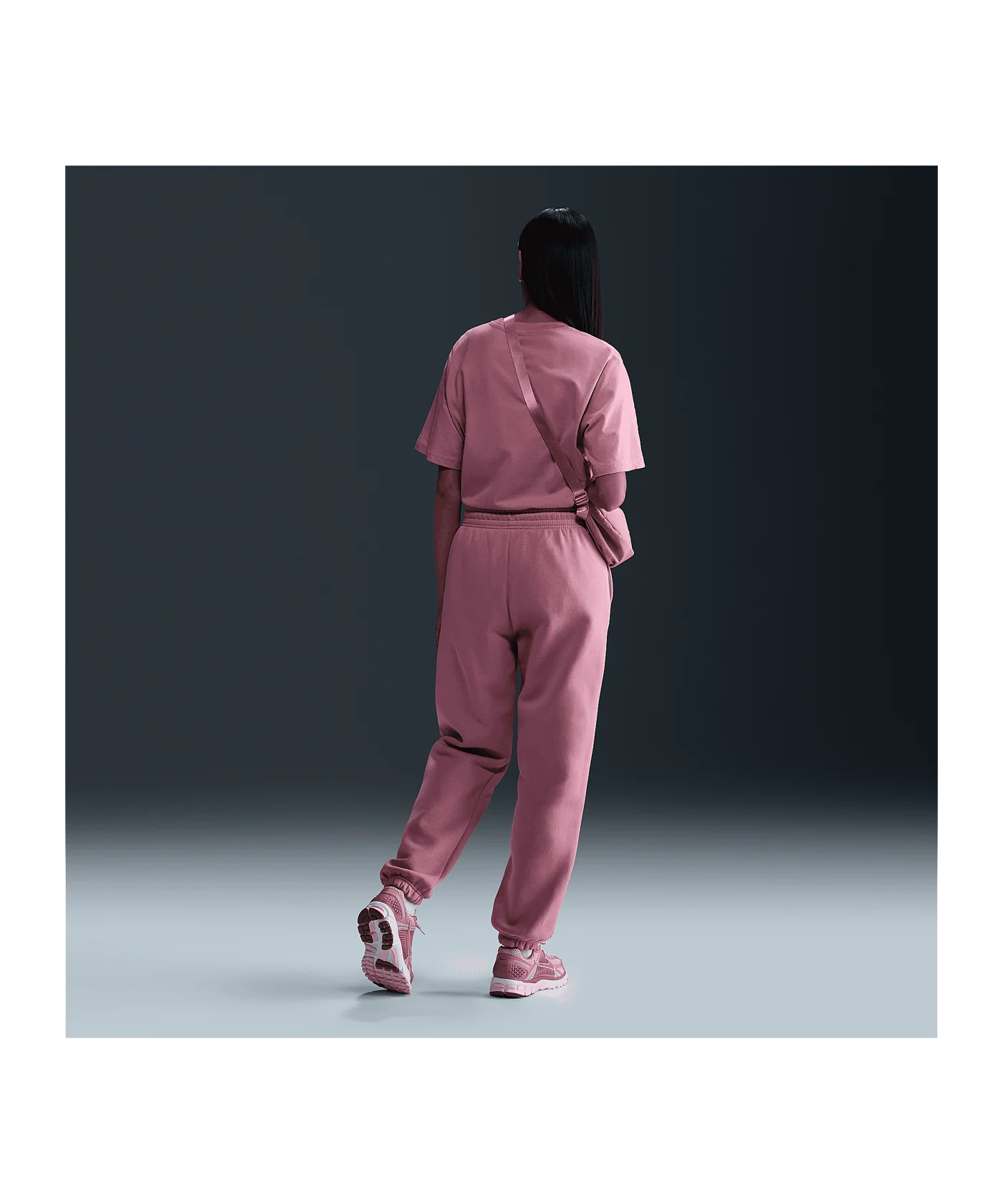 Nike Phoenix Fleece High-Waisted Oversized Jogginghose Damen Pink F699