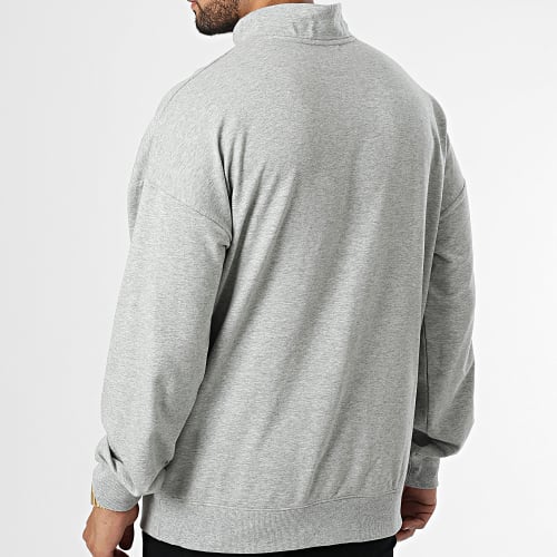 Sweat Col Zippé NM2299E Gris Chiné