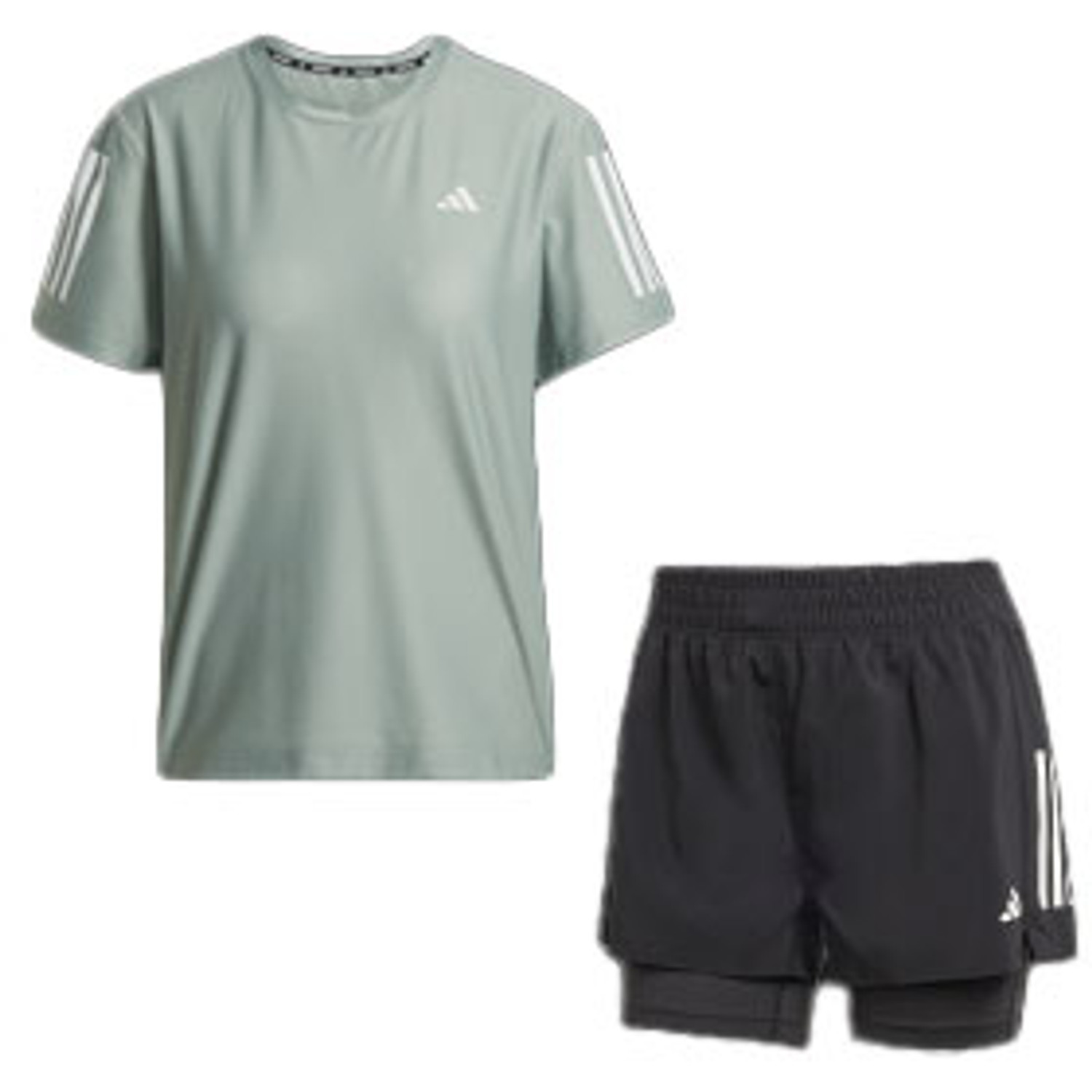 adidas OTR Tee 2in1 Short Set Dames