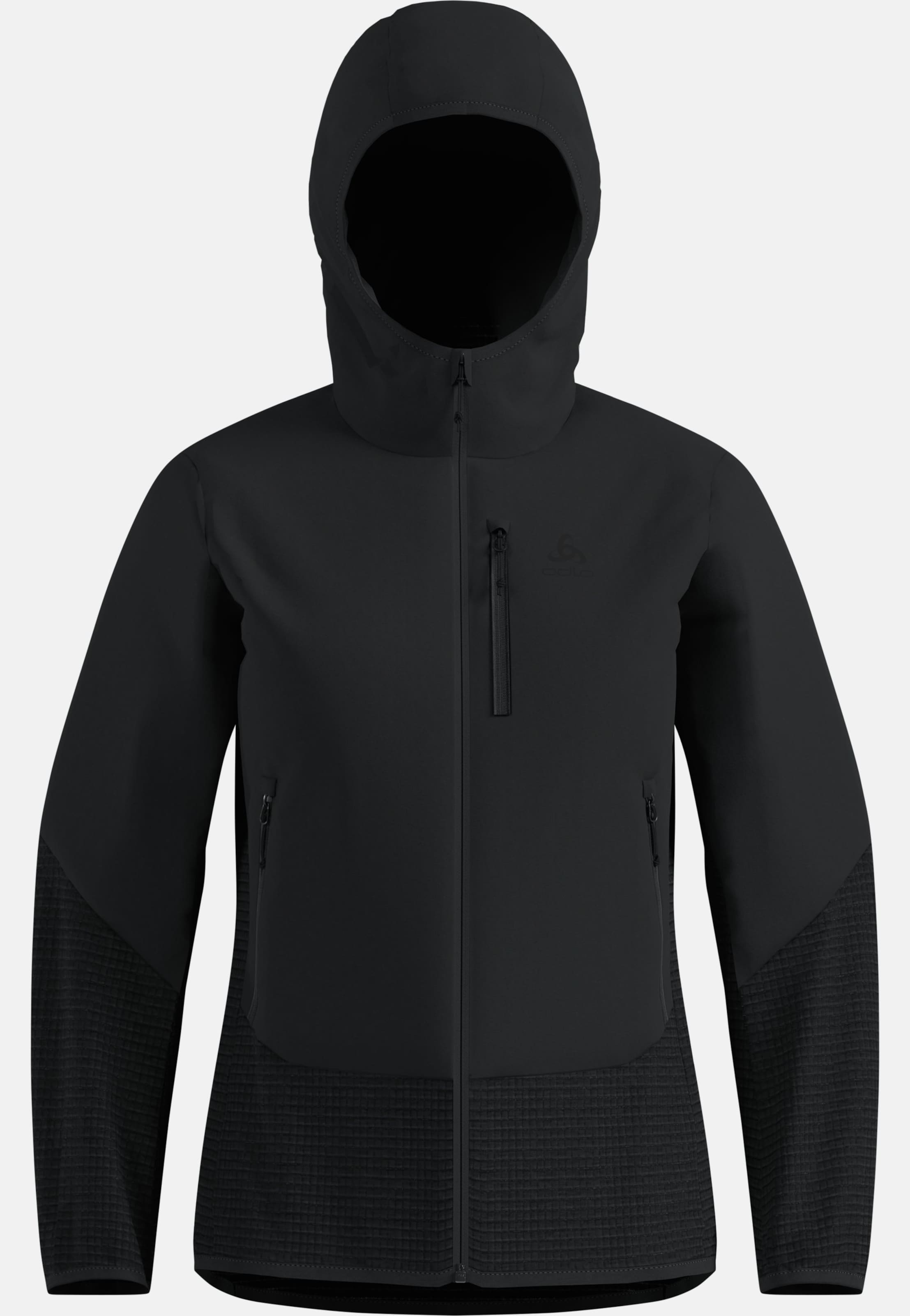 Isolierte Ascent Hybridjacke mit Wolle in black
