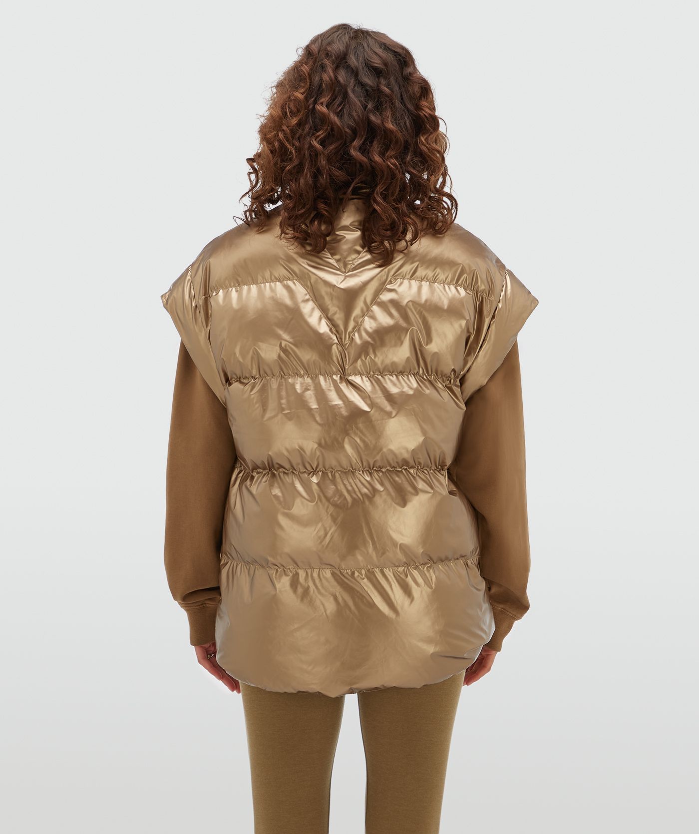 JV-STAYA oversized bodywarmer - metallic bronze