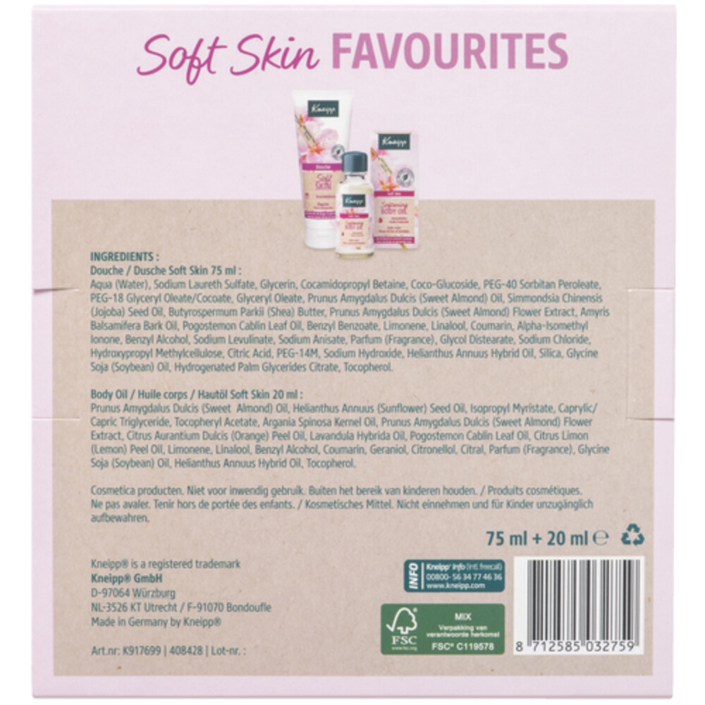 Kneipp Geschenkset Soft Skin Favourites2 stuks