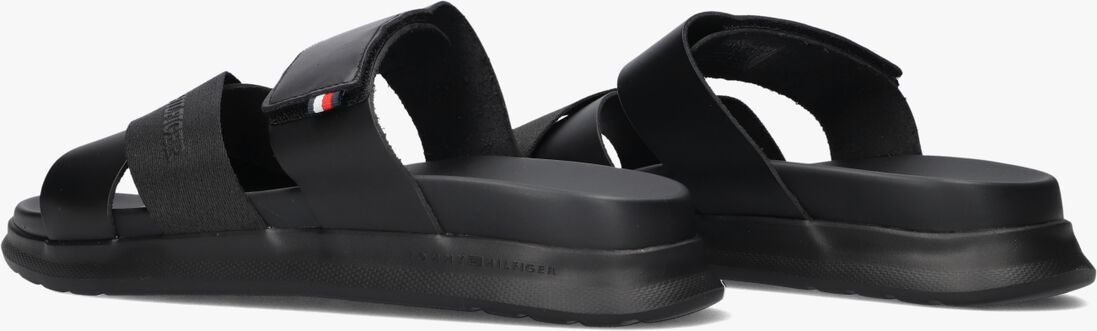 TOMMY HILFIGER zwarte tommy hilfiger slippers d density hilfiger