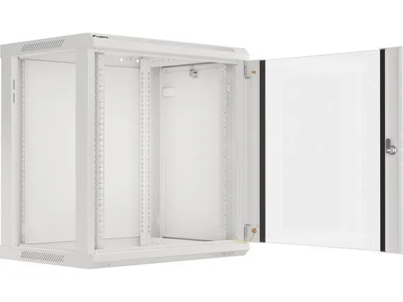 Lanberg - Rack kabinet - vægmonterbar - grå, RAL 7035 - 12U - 19