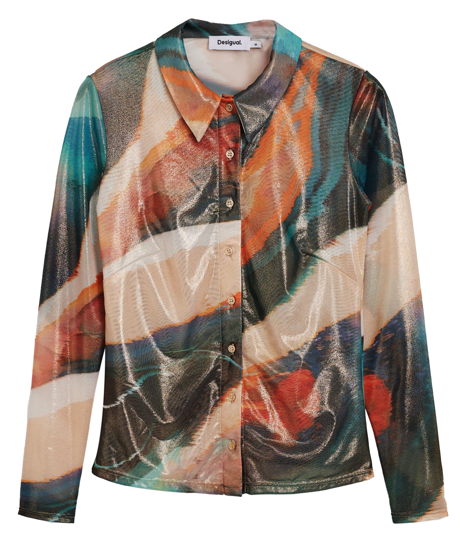 Chemise ajustée col classique | Vert