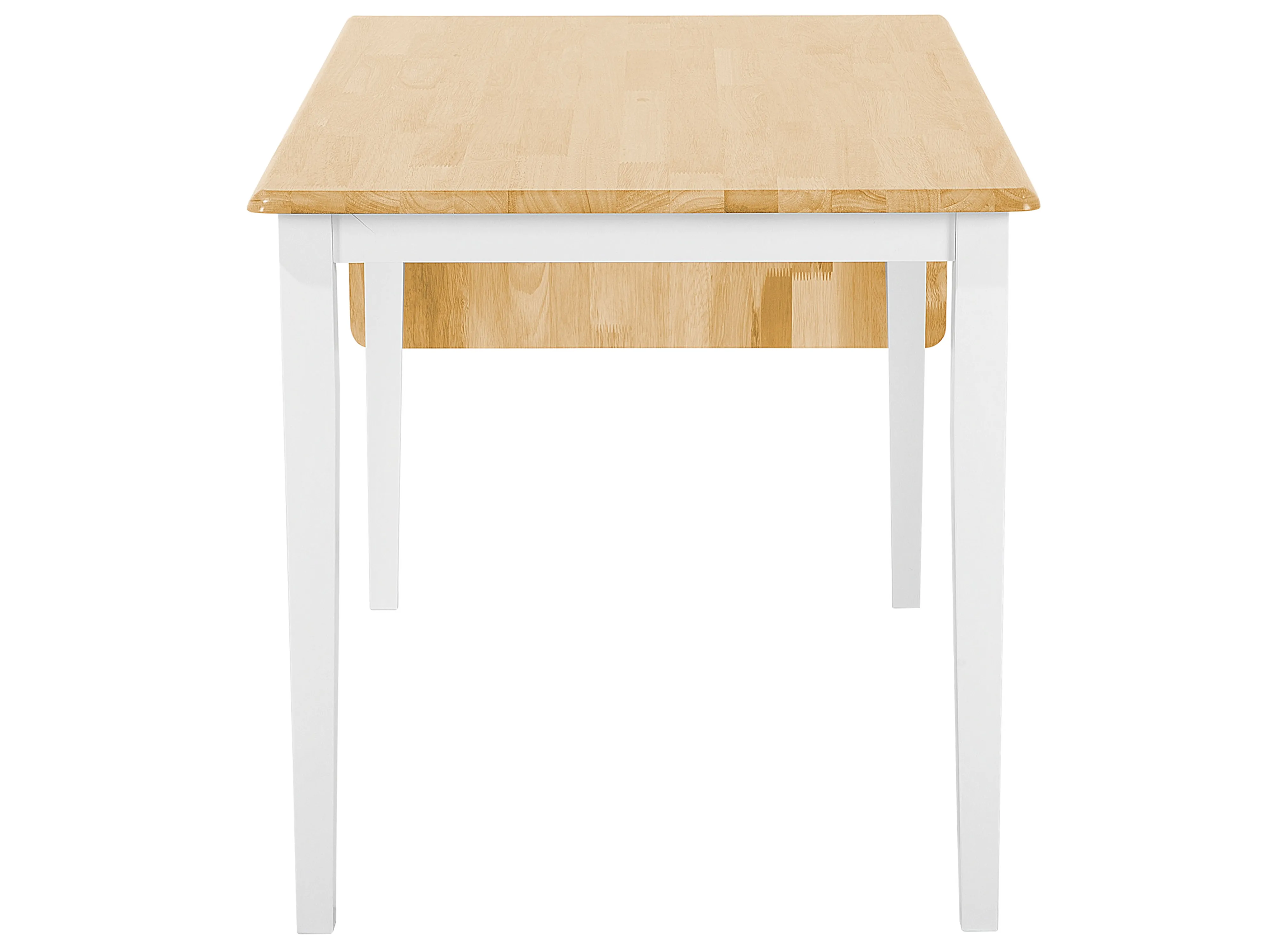 Eettafel uitschuifbaar LOUISIANA Lichtbruin 75 cm Hout 120/160 cm