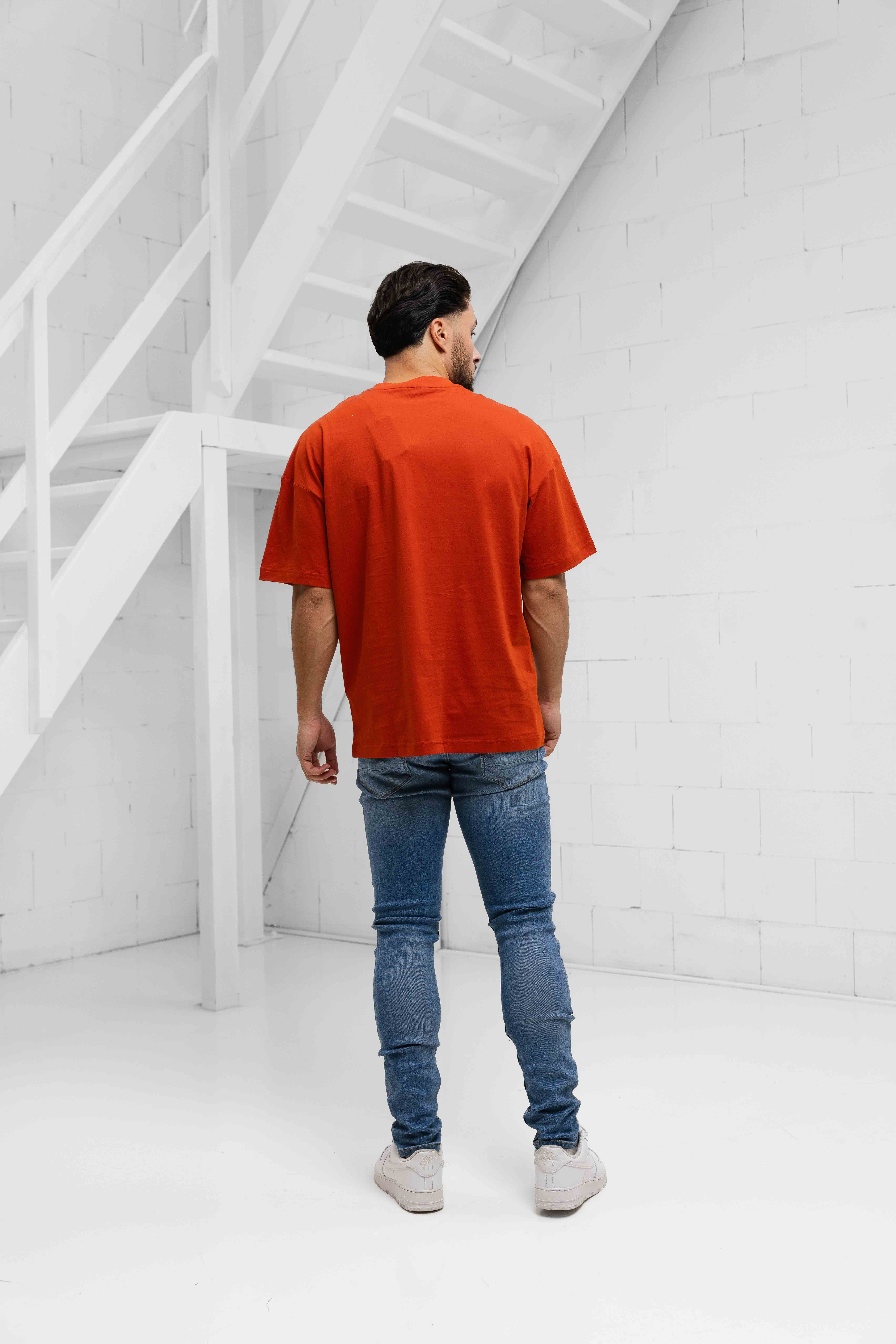 EA7 Emporio Armani 7M000226 T-Shirt Heren Oranje