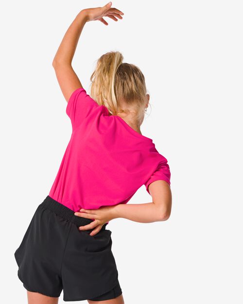 pantalon de sport court enfant avec legging noir
