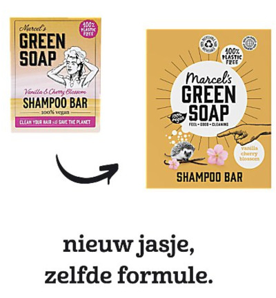 Marcel’s Green Soap Shampoo bar vanilla & cherry (90 gr)