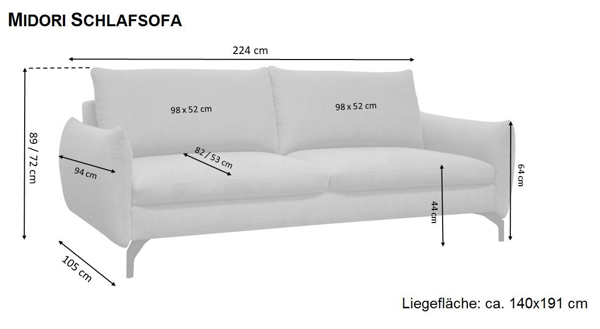 Z2 Schlafsofa MIDORI