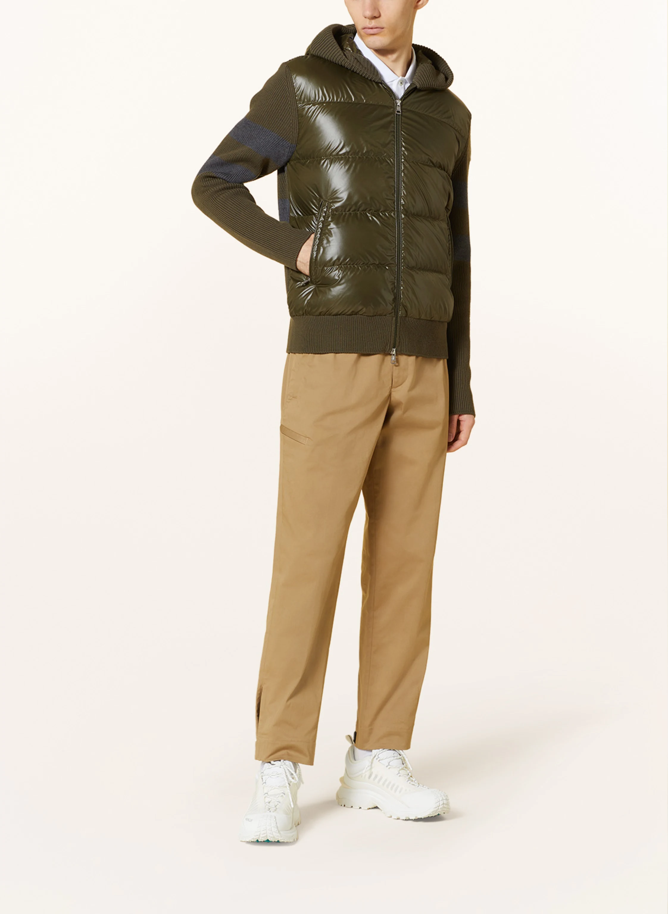 MONCLER Daunenjacke im Materialmix
