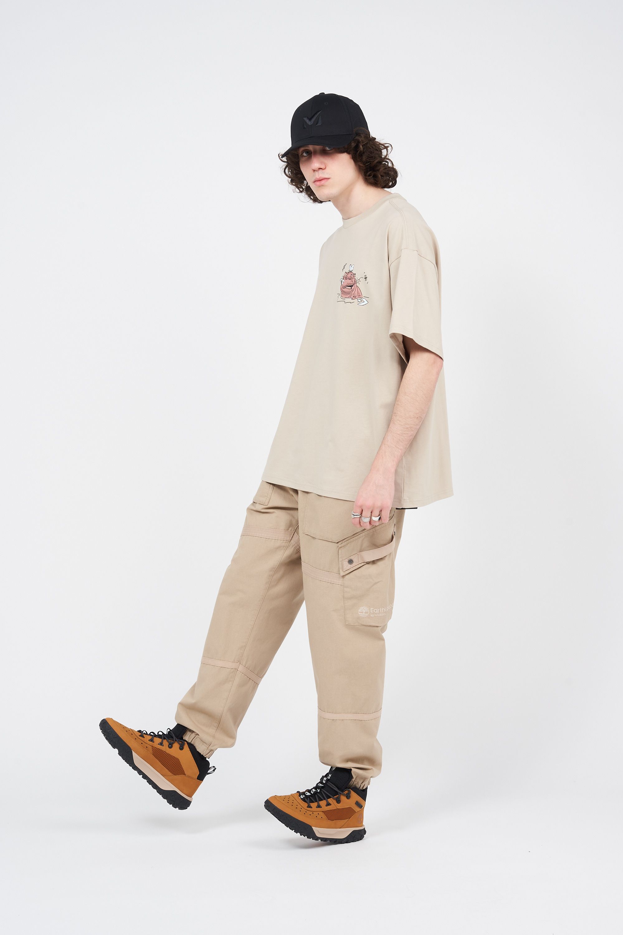 CONVERSE t-shirt Lets Grow Together Beige