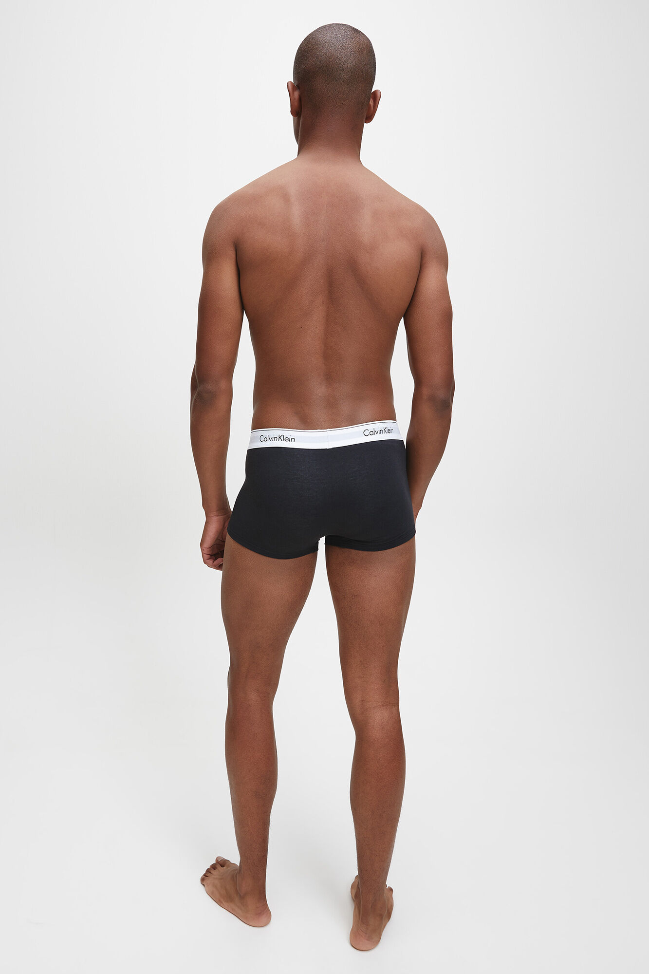 Conjunto de 3 cuecas boxer de algodão Calvin Klein com cós elástico