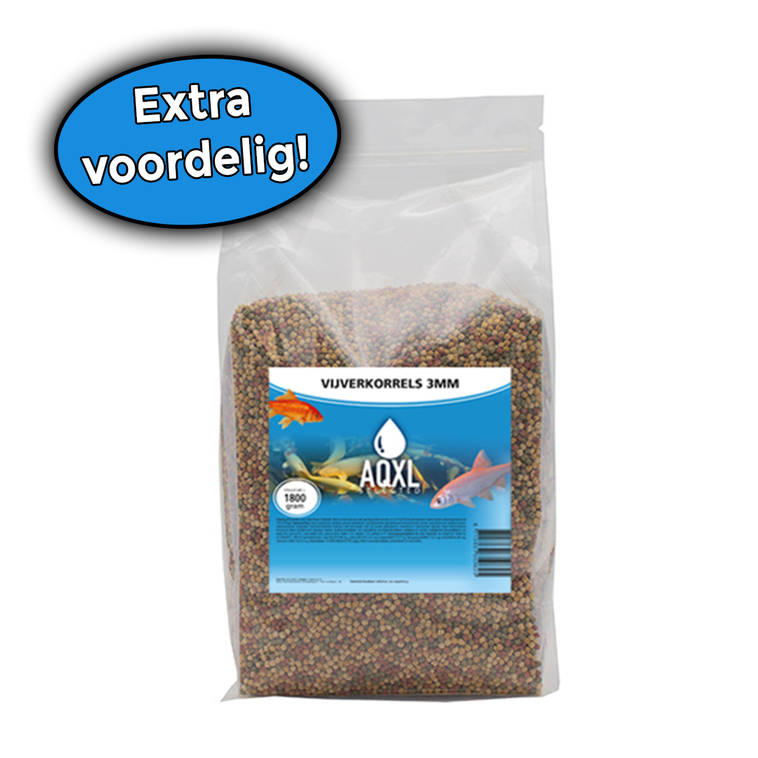AQXL Selected Vijverkorrels S 3mm 1,8kg