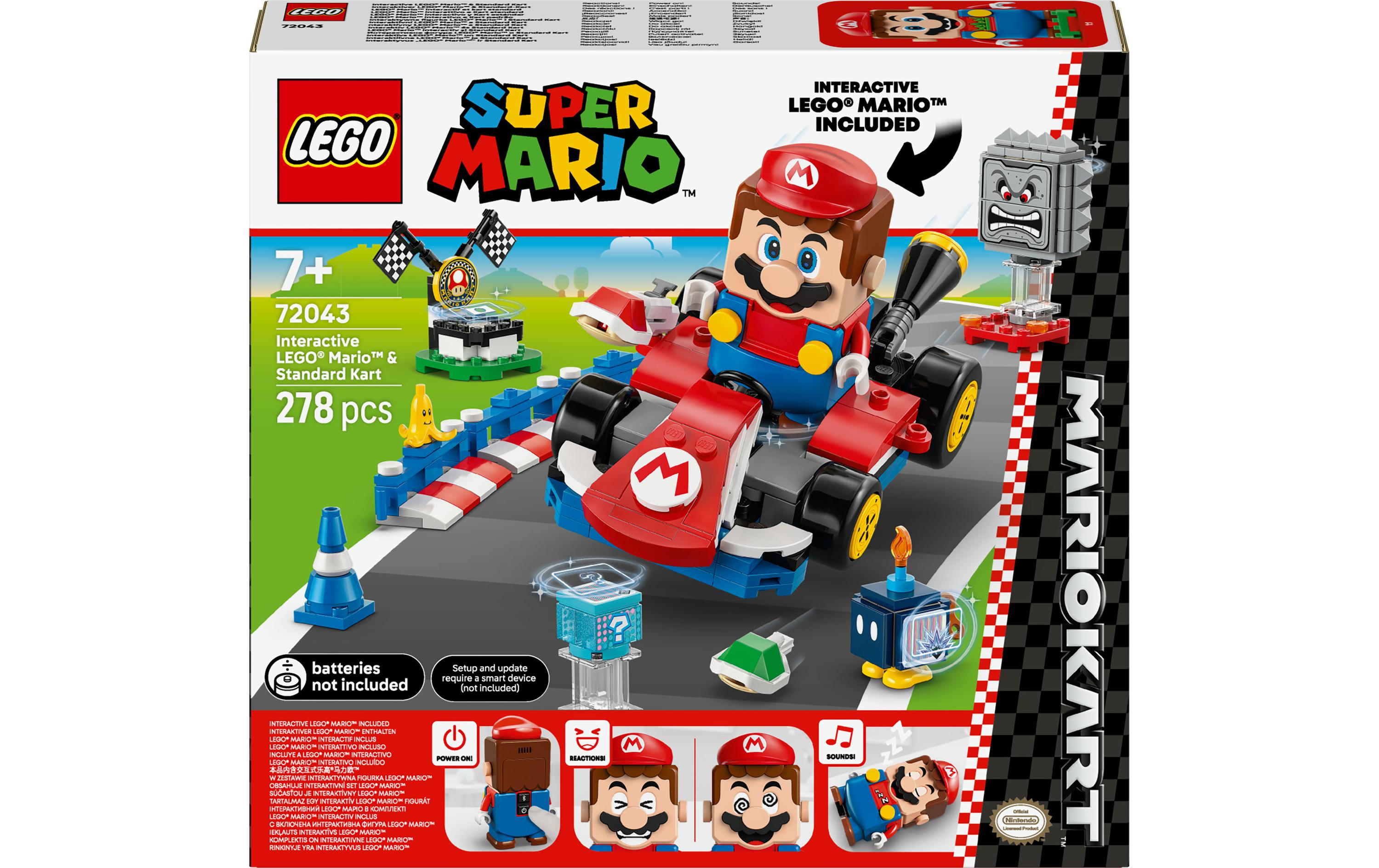 Super Mario Interaktiver LEGO und Standard-Kart 72043Bauspass und Rennaction