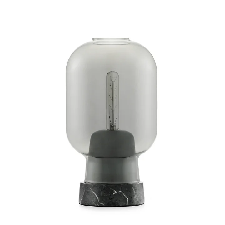 Normann Copenhagen - Amp Tischleuchte, Messing / smoke
