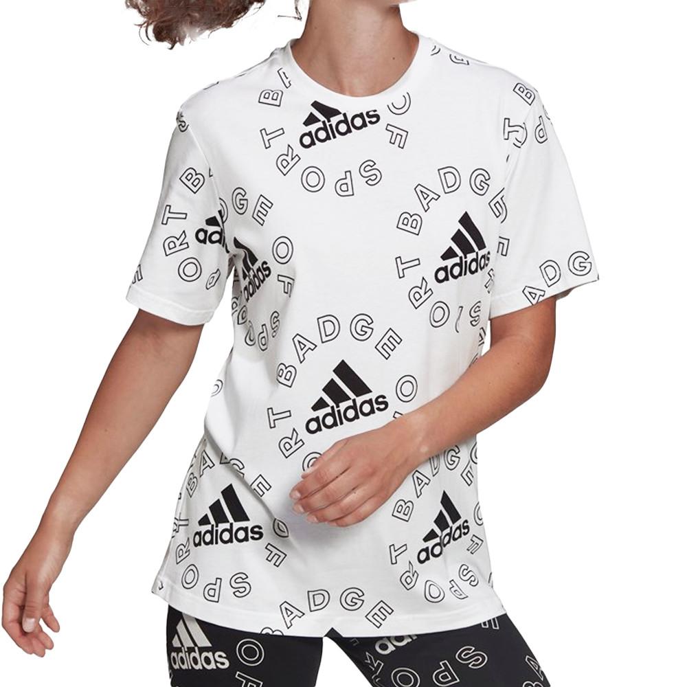 Adidas T-shirt Blanc Femme Adidas Essentials