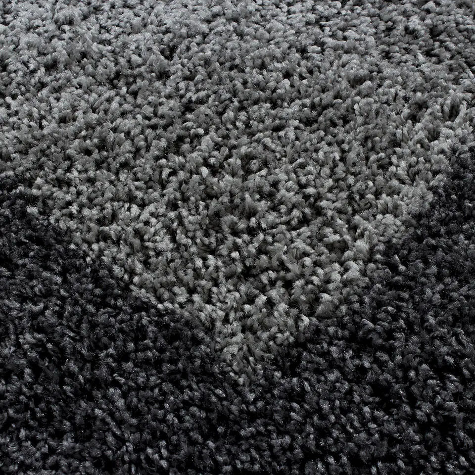 Basic Shaggy Kader vloerkleed Grijs Hoogpolig - 240x340 CM