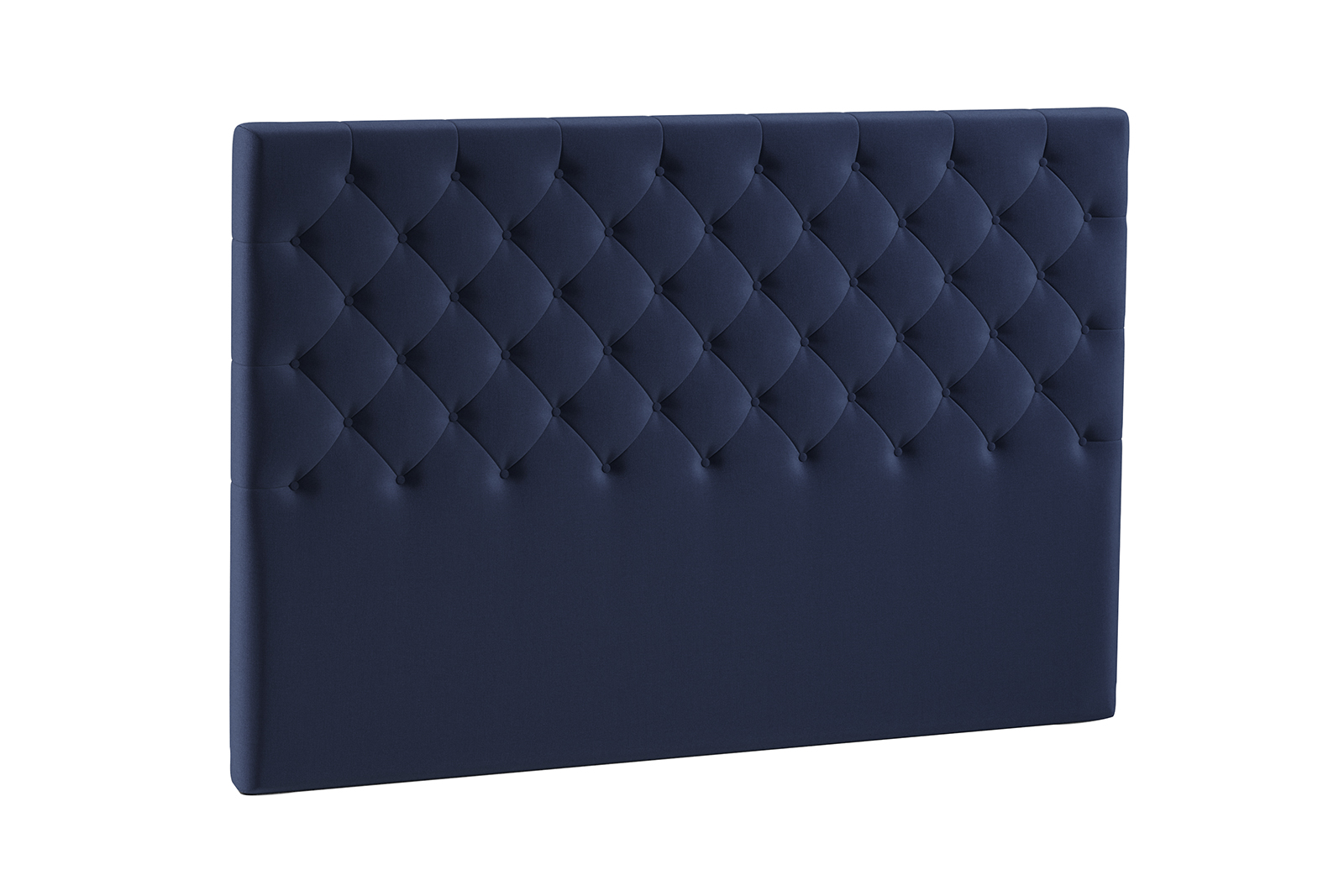 Roma sengegavl 150 cm bredde i tekstil Nordic blue