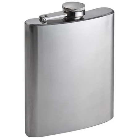 Macma Flachmann aus Metall mit Sicherheits-Drehverschluß, 237 ml