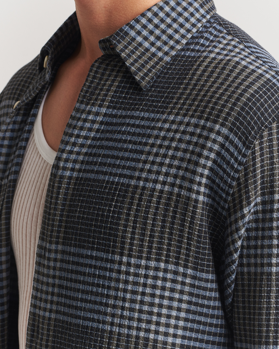 Sunflower Studio Flannel Shirt Blue Check