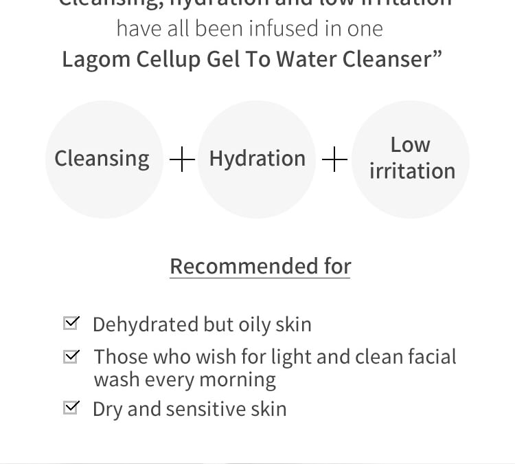 LAGOM - Cellup Gel To Water Cleanser