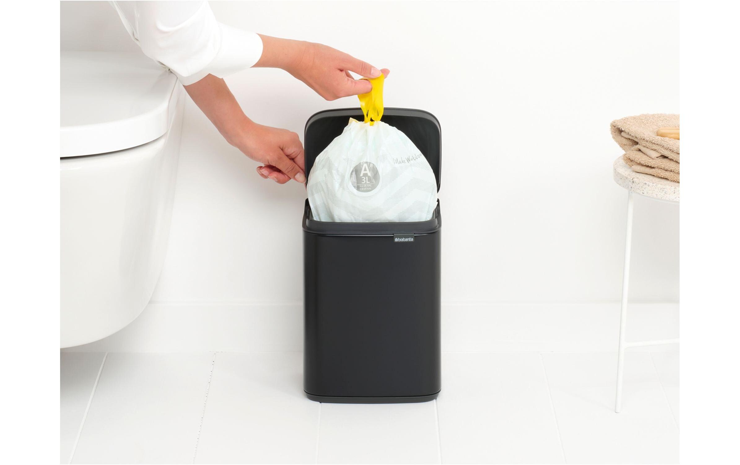 Kosmetikeimer Bo Waste Bin 4 l, Schwarz mattMülleimer