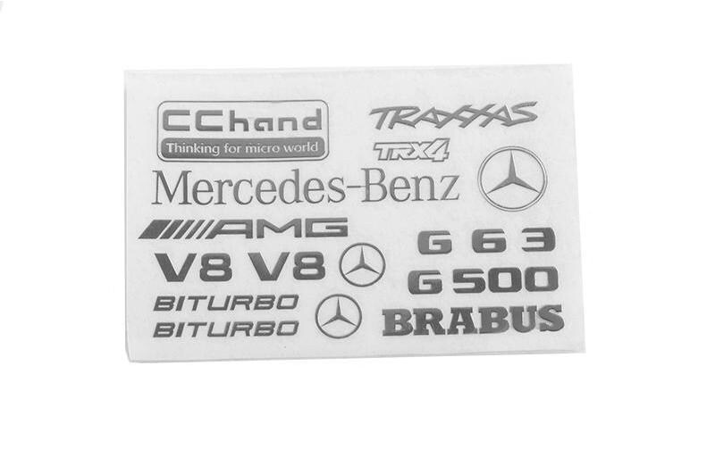Aufkleber Steel Logo TRX-4 Mercedes Benz G-500Aufkleber